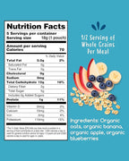 Amara Organic Baby Food | Oats and Berries | Baby Cereal to Mix With Breastmilk, Water, or Baby Formula | Baby Food Pouches, Made from Organic Fruit and Veggies | Stage 2 | 10 Pouches