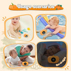 TKY Baby Bath Thermometer with Floating Toys - Digital Water & Room Temperature Monitor, Rechargeable Thermometer with Alerts for Newborn Bath Essentials, Infant Safety