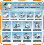 14-in-1 Solar Robot Building Kit for Kids, STEM Projects for Kids Ages 8-13, 191 Pcs DIY Engineering Science Building Toys, Solar Powered Educational Robotics for Boys & Girls