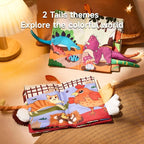 TUMAMA TK 2PCS Baby Books 0-6 Months, Soft Cloth Books for Babies Infants Toddler, Touch and Feel Crinkle Cloth Books 6 to 12 Months, Early Development Interactive Toys Gifts for Boys Girls