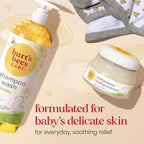 Burts Bees Baby Shampoo and Baby Wash Refill, Original, Plant-Based Formula, Tear-Free, Pediatrician-Tested, Natural Origin, Gently Cleans Sensitive Skin and Hair, 33.8 Fl Oz