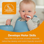 NumNum Baby Bowl & 2 Pack GOOtensils Baby Spoons, Suction Bowls for Baby 4+ Months, Extra Strong Non-Slip Suction, 100% Food-Grade Silicone, BPA-Free, Microwave & Dishwasher Safe (Mauve)