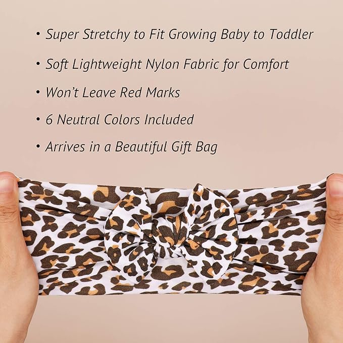 Baby Girls Headbands with Bows Infant Toddler Headwrap Hair Accessories