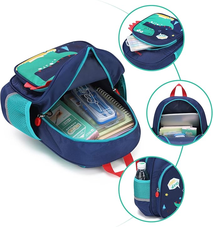 Toddler Backpack girl little Backpacks Animal Cartoon Mini Travel Bag for Baby Girl Boy 1-3 Years Baby Backpack(Dinosaur)