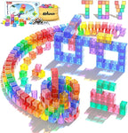 45PCS Magnetic Blocks - Transparent Magnet Cubes, Toddler Building Blocks, Sensory Autism Gifts for Kids Ages 3+, Preschool Travel Toys for 3-5 Year Old Boys and Girls