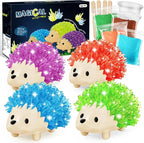 sdaymol Crystal Growing Kit for Kids - 4 Colors Hedgehog to Grow Fast in (24H),Science Experiments Learning & Educational Toys,Science Kits for Kids Age 8-12 STEM Project Gifts for Boys & Girls 6+