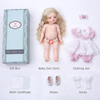 BJD Dolls, 1/4 Ball Jointed Doll Fullset with 15 Articulated Joints and Adjustable Glass Eyes, 20 Inch (50cm) Full Vinyl Girl, Collectible Reborn-Style Doll for Ages 14+, Gift Box Packaging