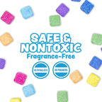 Tub Works® Lil' Bursts™ Mini Bath Bombs for Kids, 90 Count, Rainbow | Nontoxic | Tiny Kids Bath Bombs with A Burst of Color, Foam & Bubbles | Customize Toddler Bath with 7 Colors | Make Bathtub Art