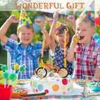 Skylety 31 Pieces Mini Finger Toys Set for Boy Girl Includes 6 Finger Skateboards, 4 Bikes, 2 Mini Scooters 4 Swing Board 8 Matched Wheels 7 Tool Accessories Educational Toy Party Favor(Cool)