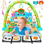 Baby Play Mat Baby Toys Tummy Time Mat Toys Musical Activity Center for Infant Toy with High-Contrast Piano Music & Light Newborn Babies Gifts for Boy Girl Babies Toy 0-6 6-12 Months Dinosaur Style