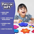Skillmatics Poke-in Art - Flower Bouquet, Mess-Free Creative Activity, DIY Wood Craft Kits, Gifts for Girls & Boys Ages 4, 5, 6, 7, 8, 9