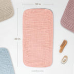 Comfy Cubs Muslin Burp Cloths 20" x 10", Pack of 6 - Large, 6-Layer, Ultra Absorbent 100% Cotton for Baby Drool and Messes - Soft, Safe & Gentle Baby Burp Cloths Set for Boys & Girls - Lace