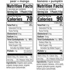 Plum Organics Variety Pack 6+Months - Pear + Mango & Banana + Pumpkin - Organic Fruit and Veggie Baby Food Pouches - 4 oz Pouch (Pack of 8)