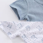 Baby Girl Romper Button Jumpsuit Summer Infant Boy Clothes for 0-24 Months