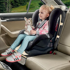 Car Seat Protector for Child Car Seat, 2 Pack Baby Car Seat Covers with Mesh Pockets & Non-Slip Backing 600D Durable Seat Protector Under Baby Car Seat for Car Back Seat (Beige, Large)