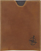 WANDERINGS Leather Passport Holder - Ideal for Travel - Handmade Genuine Leather Wallet with Passport Pocket and Card Slots - RFID Blocking for Security Against Data Theft