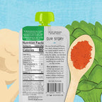 Kekoa Foods Shawarma, Artichoke & Cauliflower Baby Food Purée | 100% USDA Certified-Organic Vegetarian | Organic, Non-GMO, Gluten-Free, Vegan | Flavorful & Nutritious First Food for Babies | 3.5 oz