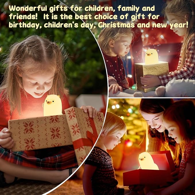 Tremdwoto Alpaca Night Light for Kids，7 Color Baby Nightlight with Touch Control & 1H Timer, Battery Operated Soft Animal Night Light for Nursery, Toddler Room Decor, Gift for Girls, Boys, Women