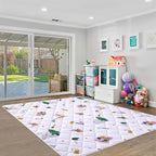 Baby Play Mat - 79" X 71",Premium Thicker Foam One-Piece Crawling Mat, Machine Washable, Extra Large Anti-Slip Activity Playmat for Babies, Toddlers & Infants