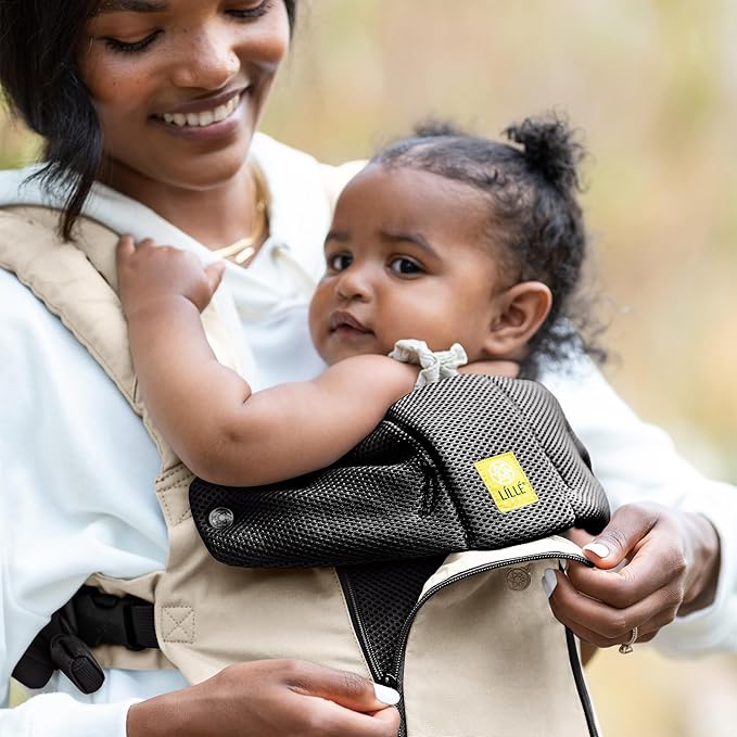 LÍLLÉbaby Complete All Seasons Ergonomic 6-in-1 Baby Carrier Infant to Toddler with Lumbar Support (7-45 Pounds), 360 Degree Baby Wearing & Multi-Position, Inward & Outward Facing (Moonbeam)