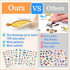 Reusable Sticker Books for Toddlers 1-3, Sticker Book for Toddlers 2-4 Years, Toddler Travel Essential in The Car/Train/Plane