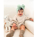 Niceye Handmade Baby Headbands Soft Stretchy Nylon Hair Bands with Bows for Newborn Infant Baby Toddler