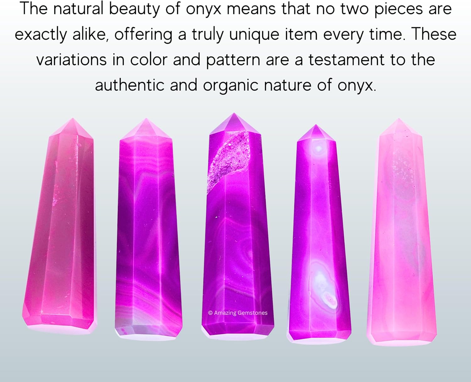 Amazing Gemstone Pink Agate Crystal Towers - Natural Healing Crystal Point Obelisk for Reiki Healing and Crystal Grid (Pink Agate, 3 Inch)