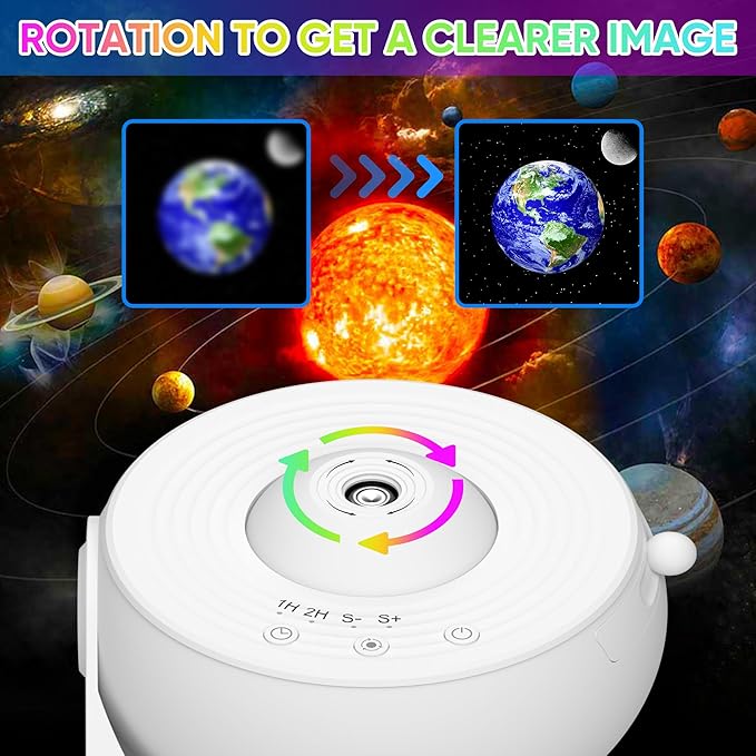 Galaxy Projector - 13 in 1 HD Planetarium Star Projector for Bedroom, 360 Rotating Galaxy Light with Adjustable Knob and Timer for Kids, Ceiling, Gifts, Room Decoration