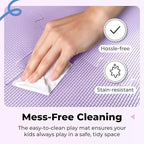 MioTetto Foam Floor Tiles for Kids - Non-Toxic Soft Comfortable Baby Play Mat, Thick Tummy Time Mat, Interlocking Foam Tiles for Development & Crawling, Soft Cushioned Play mat for Babies 6-12 Months