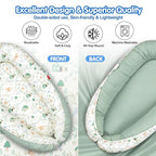 Baby Lounger - Breathable & Soft Baby Nest, Portable and Lightweight Tummy Time Lounger for Home and Travel, Ideal Newborn Babies Essentials Baby Shower Gifts