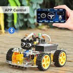 OSOYOO Robot Car Starter Kit for Arduino | STEM Remote Controlled App Educational Motorized Robotics for Building Programming Learning How to Code | IOT Mechanical DIY Coding for Teens Adults