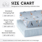 Baby Changing Pad Cover 2-Pack for Boys, Girls (Watercolor Airplanes and Clouds) - Premium Fitted Sheets Baby Diaper Changing Table Cover - Buttery Soft Cotton Blend