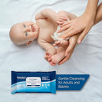 TenderProtect® Original XL Premium Adult Wipes (600 Ct), Extra-Large 9"x12" Wet Wipes with Aloe, Wash Cloths for Babies & Elderly, Incontinence, Hands & Body Cleaning