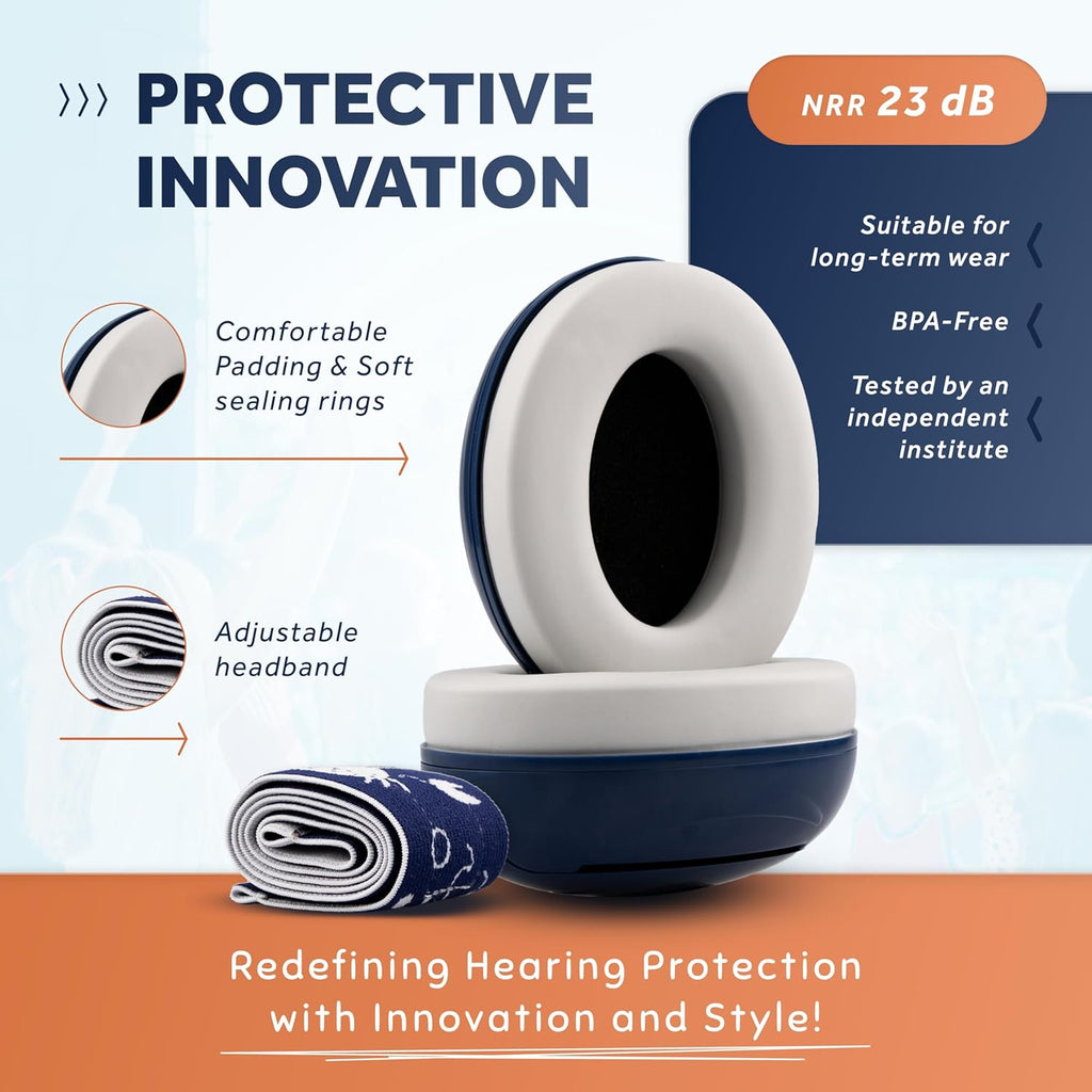 Schallwerk ® Mini+ Baby Ear Muffs – Infant Noise Cancelling Headphones, Toddler Ear Protection, Baby Headphones for Noise