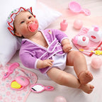 21 Pcs Baby Doll Accessories Baby Doll Diaper Bag Set with Accessories Include Diaper Disappearing Milk Bottles Pacifier Bib Feeding and Caring Set for Boys Girls Birthday Gifts