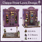 CUTEBEE Book Nook Kit - DIY Miniature House Dollhouse Kit for Adults and Teens, Booknook Tiny House Bookshelf Decor 3D Wooden Puzzle, Gifts for Family Friends (The Astrology Bookshop)