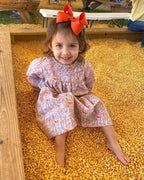 Wee Ones Girls' Plain Wrap Classic Grosgrain Hair Bows on a WeeStay No-Slip Hair Clip, Handmade, Large, Orange