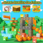 1 inch Magnetic Blocks - 120PCS Magnetic Toy Set, STEM Montessori Sensory Toys for 3+ Year Old Boys & Girls, Creative Construction Toys Gift for Toddlers Kids