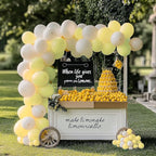 RUBFAC 129pcs Pastel Yellow Balloons Different Sizes 18 12 10 5 Inches Light Yellow Balloons for Happy Birthday Wedding Anniversary Baby Shower Easter Garland Arch Party Decoration