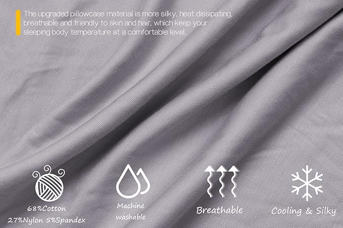 INSEN Cooling Pregnancy Pillow, Maternity Pillow with Tencel Cover,C Shaped for Pregnant and Side Sleeping (Cooling Light Grey)