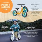 Retrospec Cub Toddler 12" Balance Bike, 18 Months - 3 Years Old, No Pedal Beginner Kids Bicycle for Girls & Boys, Flat-Free Tires, Adjustable Seat, & Durable Frame