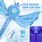 Bubble Machine for Kids, Automatic Electric Frozen Toys for Girls Princess Bubble Wand Maker Blower, Musical&Light Up Bubble Toys for Toddlers Outdoor, 3 4 5 6 7 8 Year Old Gifts