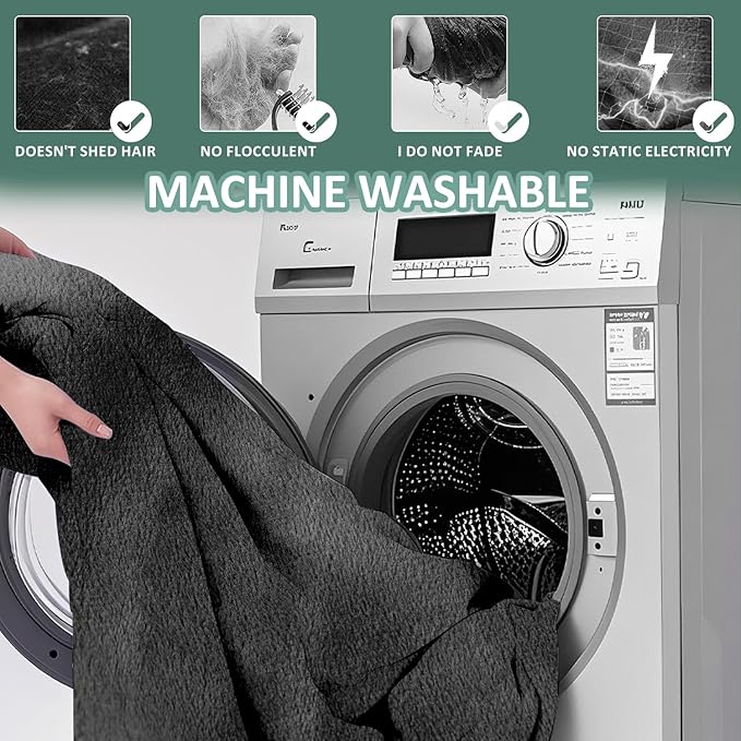 Chilling Home Pregnancy Pillow, U Shaped Pregnancy Pillows for Sleeping Full Body Pillow Maternity Pillow for Pregnant Women 58 inch, Pregnant Women Must Have with Removable Cover, Black