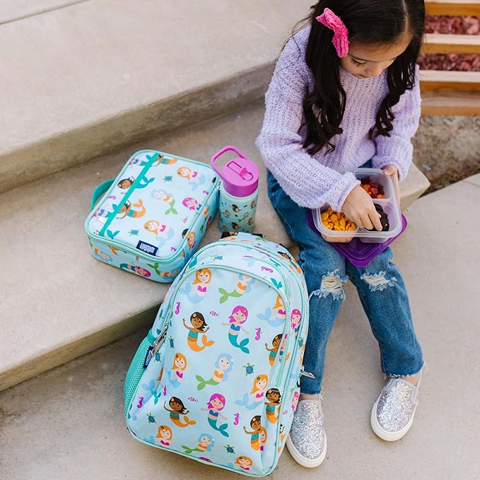 Wildkin 15-inch Kids Backpack – Durable, Padded, Adjustable for School & Travel - Mermaids