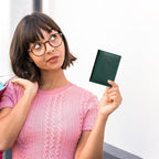 HIFA Leather Passport Holder, Handmade Passport Cover with Card and Ticket Slot - Genuine Leather, Elegant Design, Easy Access - Passport Case, Passport Wallet, Passport Holder