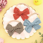 Baby Girl Headbands with Bows Soft Nylon Newborn Toddler Hairbands Handmade Baby Hair Accessories for Infant Girls Kids