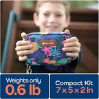 KeepGoing Travel First Aid Kit for Kids – 130 Pc. for Car, Home, Purse, Diaper Bag & Backpack with Latex-Free Bandages - Mini First Aid Kit Travel Size TSA-Approved