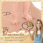 UNEEDE Kids Bathtub Mat Non Slip Shower Mat for Toddlers, Washable Anti Slip Tub Surface, Soft Rubber Mat for Bathtub Shower, Waterproof Bathtub Essentials for Children