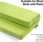 Bed Rail Bumpers Protector, Hospital Bed Rails Padding, Loft Beds and Bunk Beds Bumpers Protector, Premium Soft Memory Foam - Anti-Bump | Fall Prevention, Size 27.6 x 5.5 x 11.8 Inches, Green
