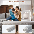 Bed Rail for Toddlers, Baby Bed Rail Guard for Kids, Toddler Bed Rails with Reinforced Anchor Fit, Height Adjustable & Foldable Bed Rail Guard for Twin, Full, Queen & King Beds (White, 32IN)